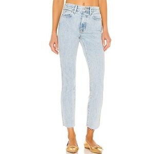 SLVRLAKE High Waist Straight Jeans, 24